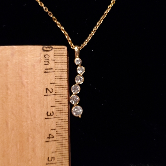 2 for $20 - NIB Necklace & Earring Set CZ in Goldt… - Picture 2 of 8